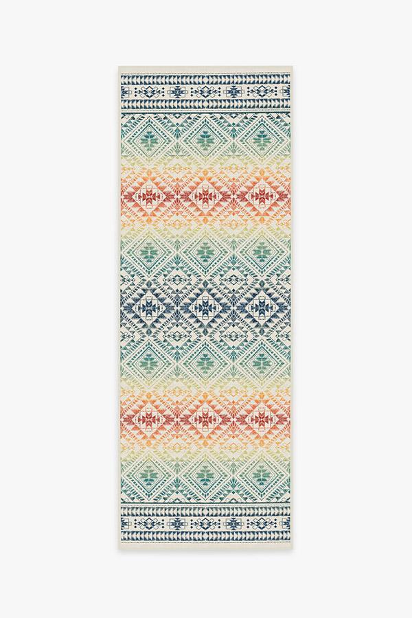Outdoor Nomada Multicolor Rug 2.5'x7' | Stain-Resistant