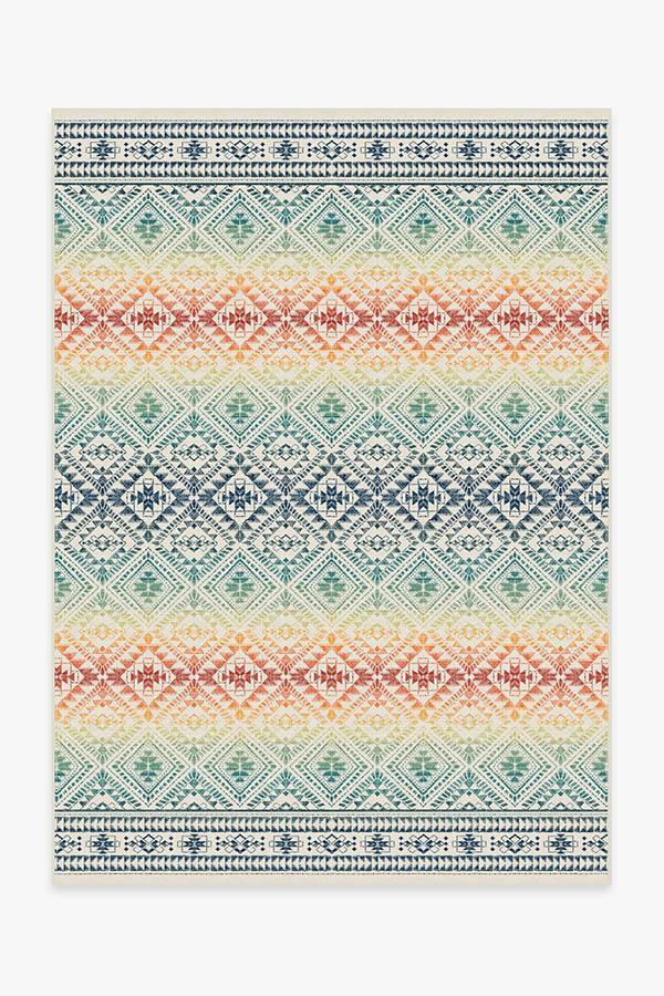 Outdoor Nomada Multicolor Rug 5'x7' | Stain-Resistant