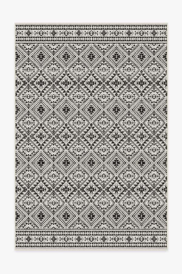 Outdoor Nomada White Rug 6'x9' | Stain-Resistant
