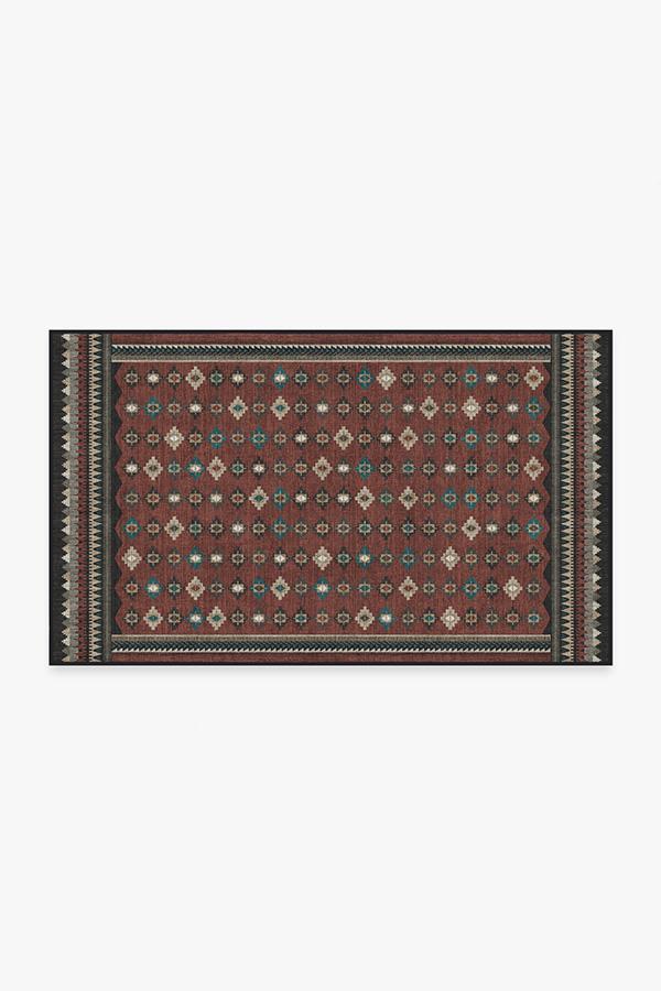 Noorani Vintage Red Rug 3'x5' | Stain-Resistant
