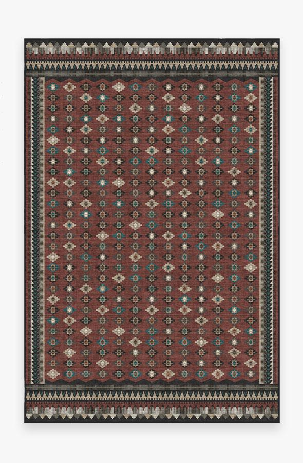 Noorani Vintage Red Rug 6'x9' | Stain-Resistant