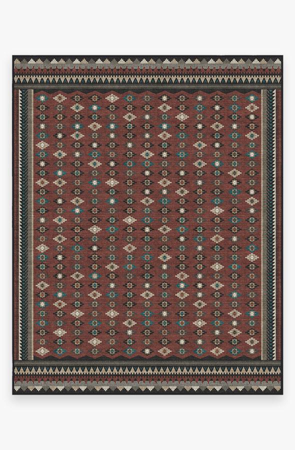 Noorani Vintage Red Rug 8'x10' | Stain-Resistant
