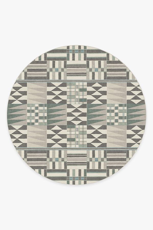 Obi Abalone Rug 8' Round | Stain-Resistant