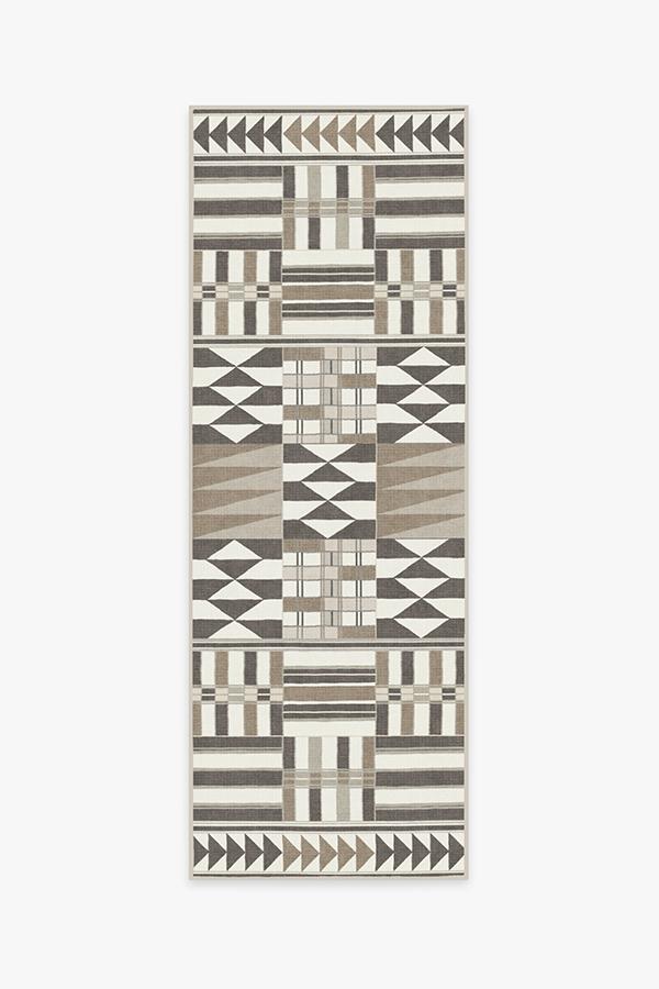 Obi Walnut Rug 2.5'x7' | Stain-Resistant