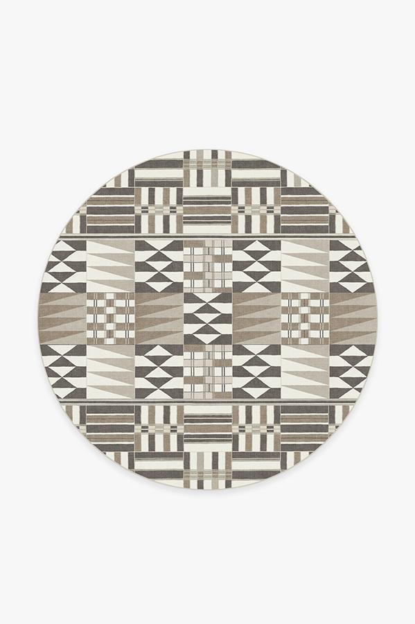 Obi Walnut Rug 6' Round | Stain-Resistant
