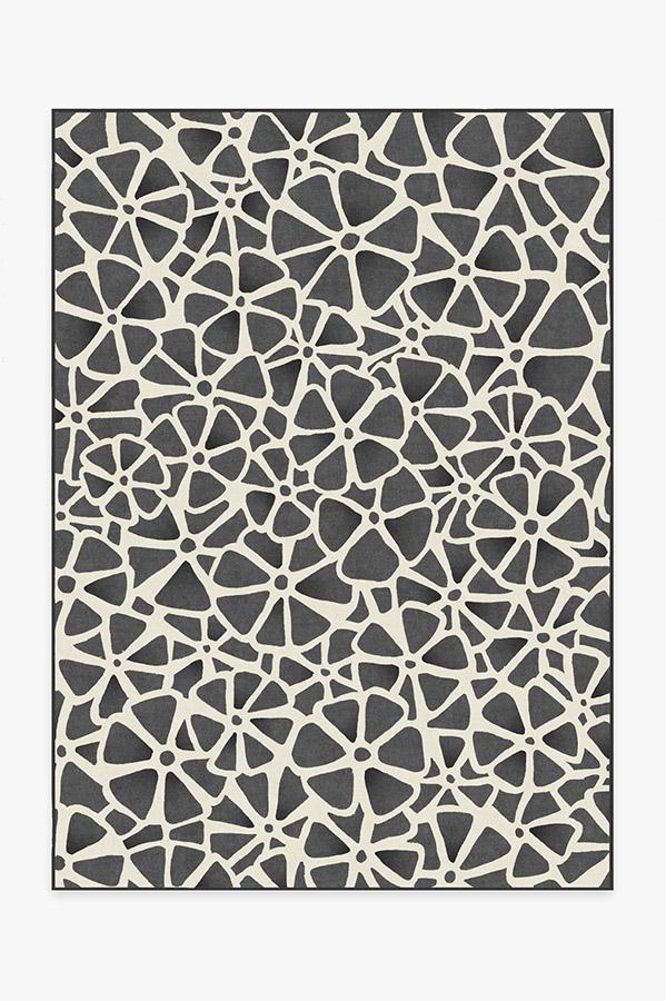 Oleander Greyscale Rug 5'x7' | Stain-Resistant