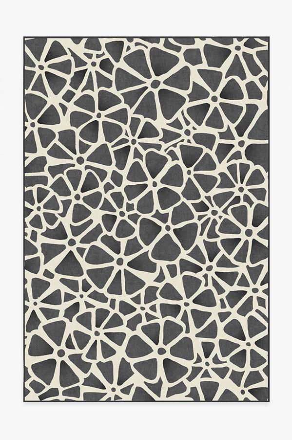 Oleander Greyscale Rug 6'x9' | Stain-Resistant