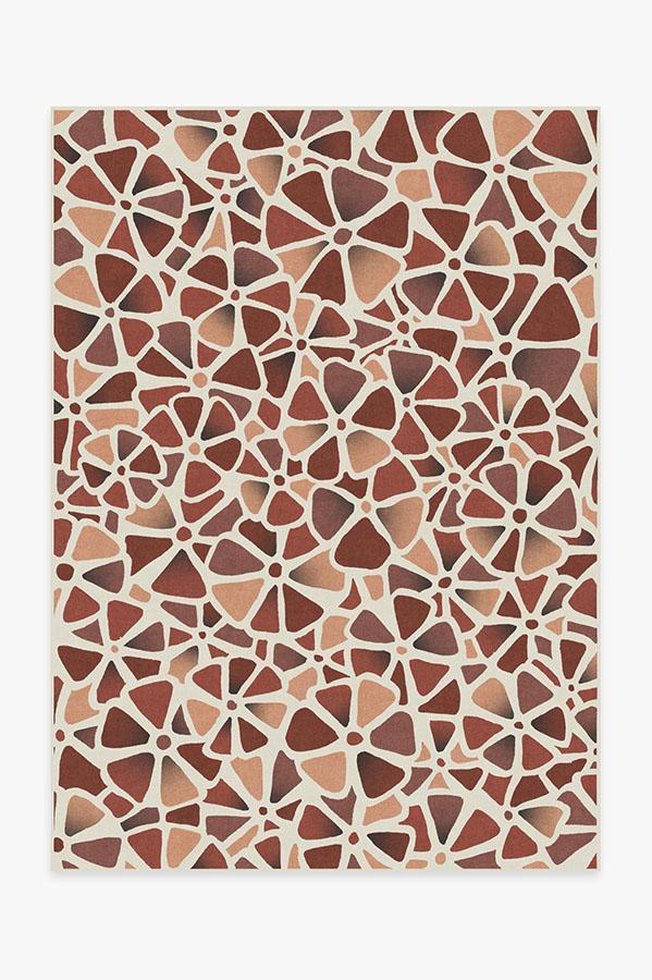 Oleander Rouge Rug 5'x7' | Stain-Resistant