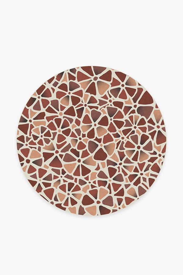 Oleander Rouge Rug 6' Round | Stain-Resistant
