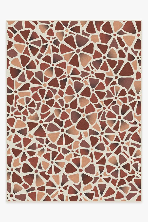 Oleander Rouge Rug 9'x12' | Stain-Resistant