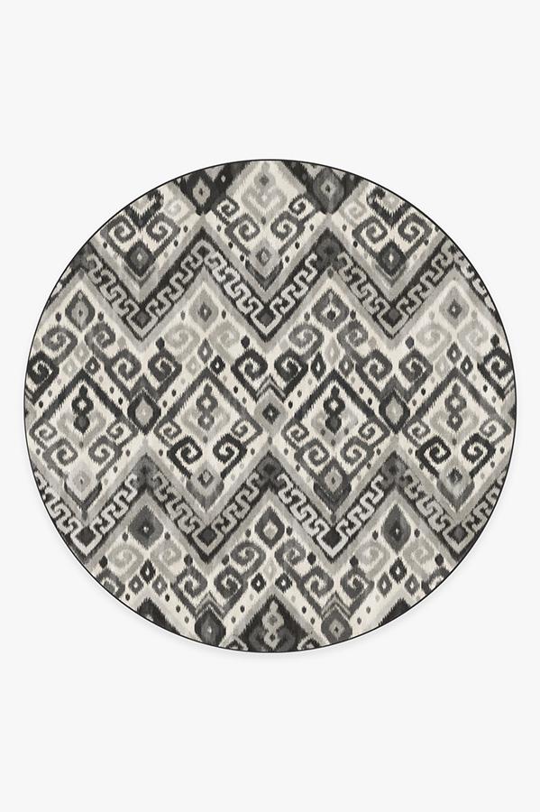 Orissa Grey Rug 8' Round | Stain-Resistant