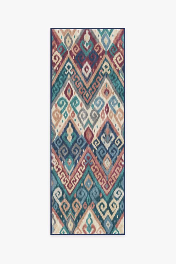 Orissa Sapphire Rug 2.5'x10' | Stain-Resistant
