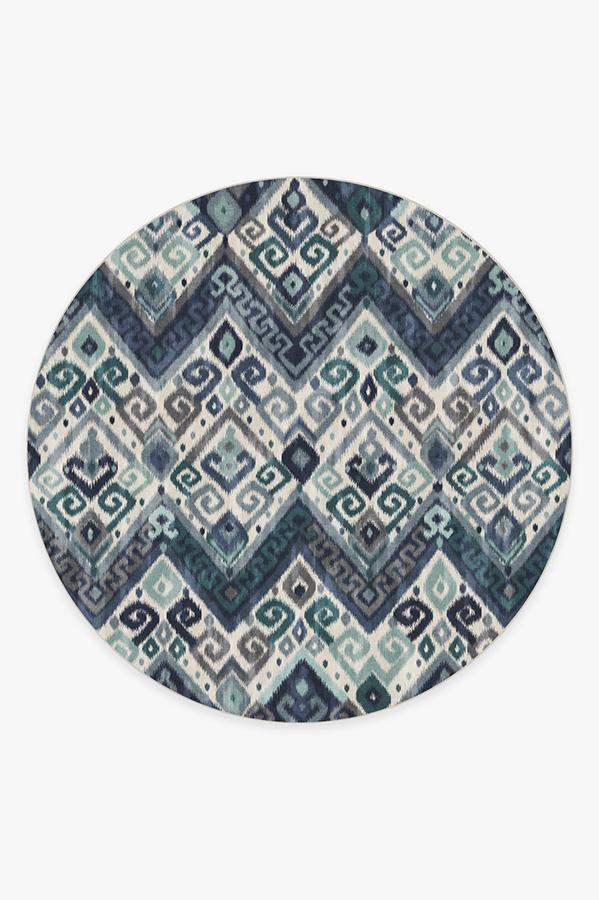 Orissa Slate Rug 8' Round | Stain-Resistant