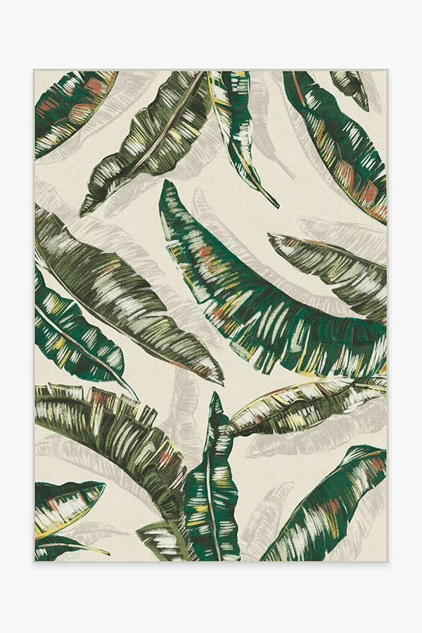Palma Green Rug 5'x7' | Stain-Resistant