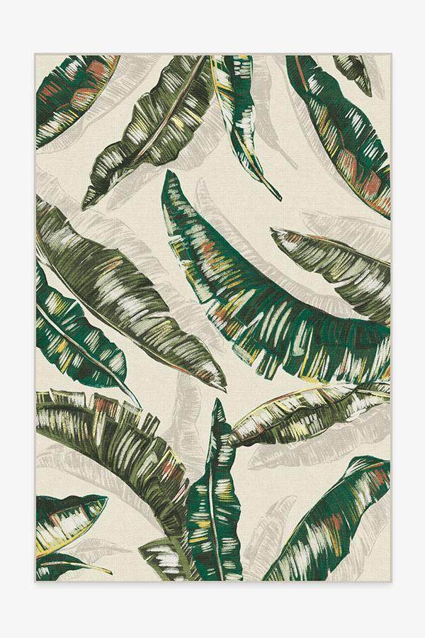 Palma Green Rug 6'x9' | Stain-Resistant