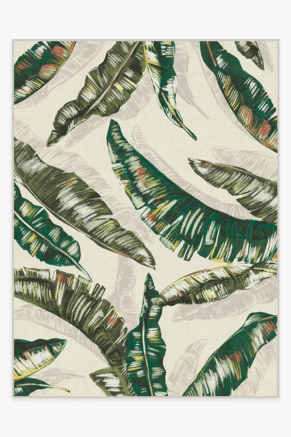 Palma Green Rug 9'x12' | Stain-Resistant