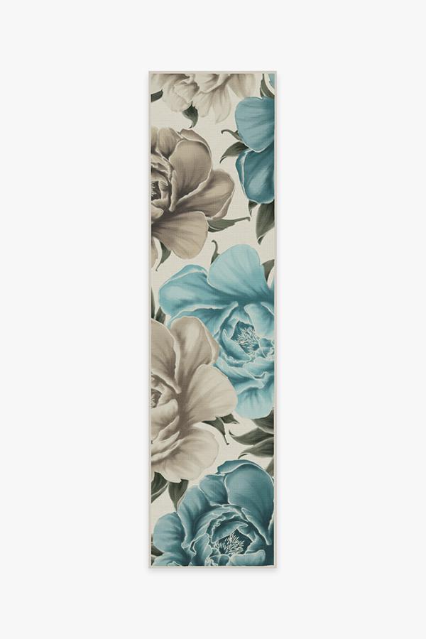 Peony Jade Rug 2.5'x10' | Stain-Resistant