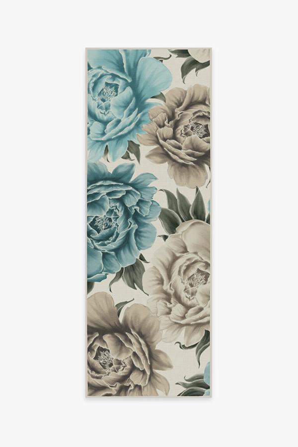 Peony Jade Rug 2.5'x7' | Stain-Resistant