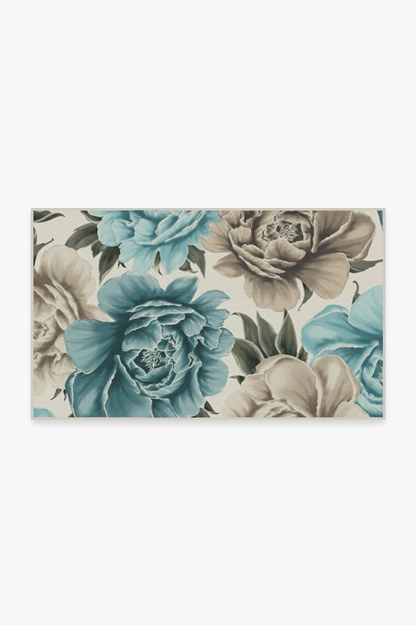 Peony Jade Rug 3'x5' | Stain-Resistant
