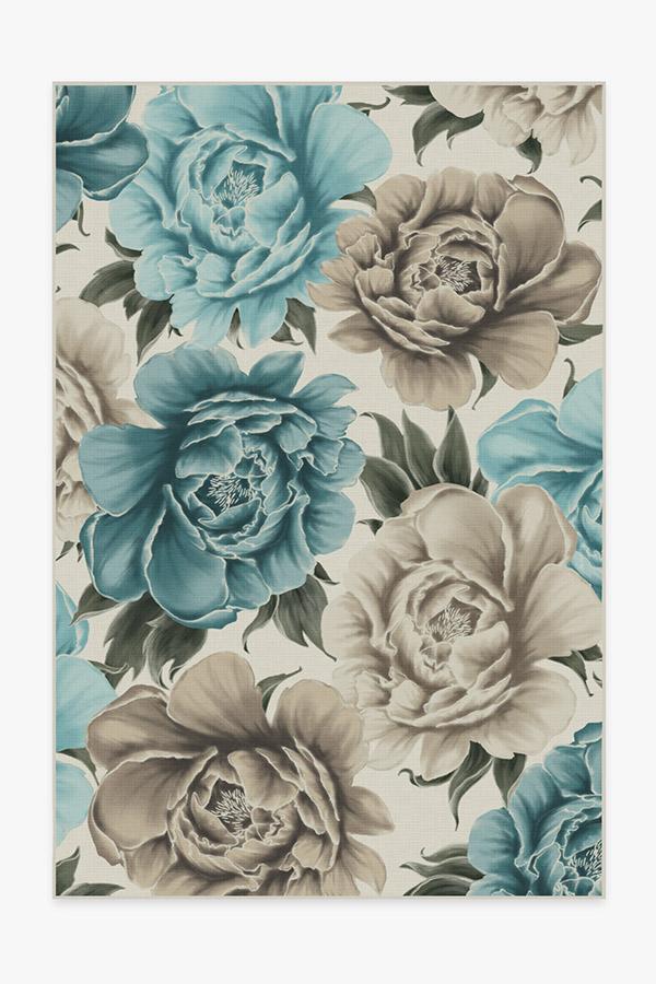 Peony Jade Rug 6'x9' | Stain-Resistant