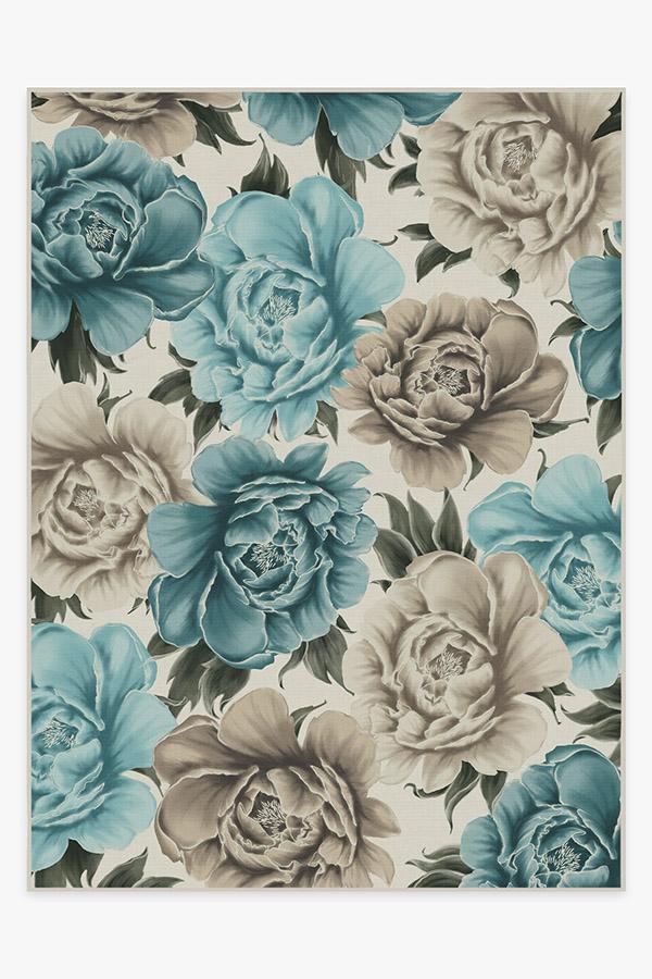 Peony Jade Rug 9'x12' | Stain-Resistant