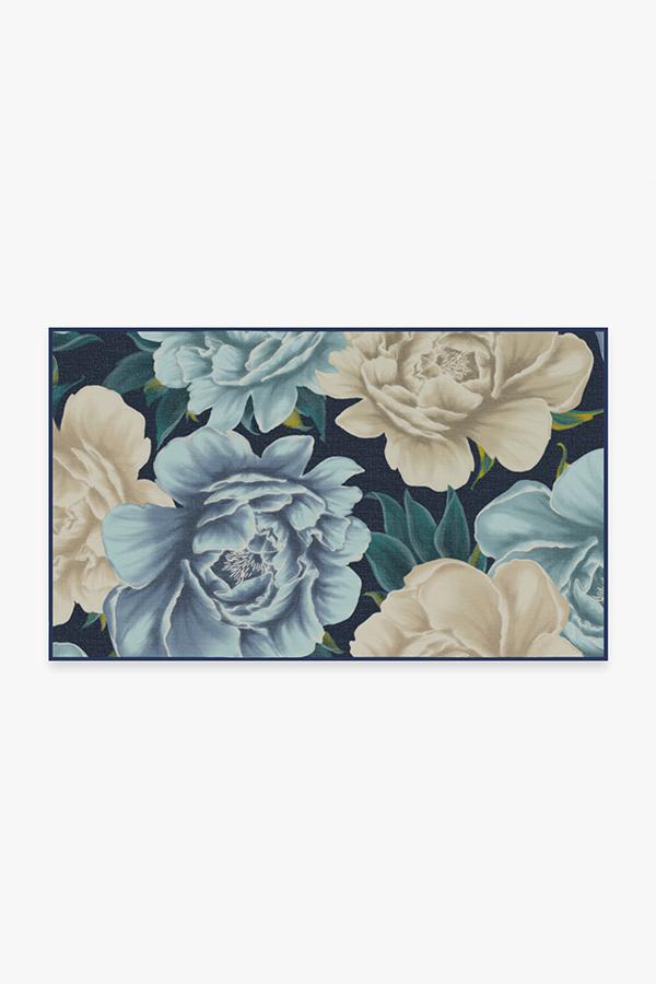 Peony Midnight Rug 3'x5' | Stain-Resistant