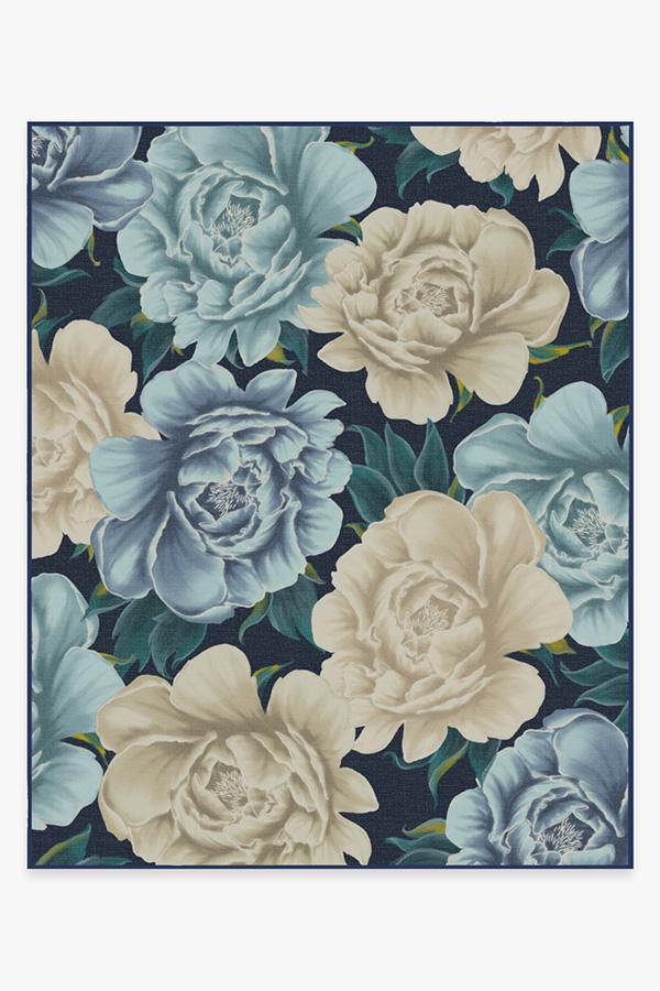 Peony Midnight Rug 8'x10' | Stain-Resistant