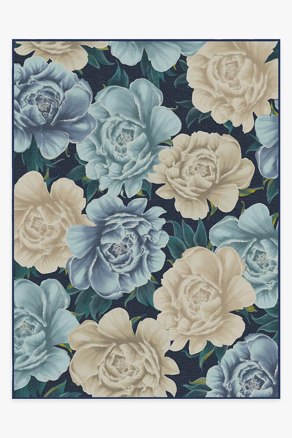 Peony Midnight Rug 9'x12' | Stain-Resistant