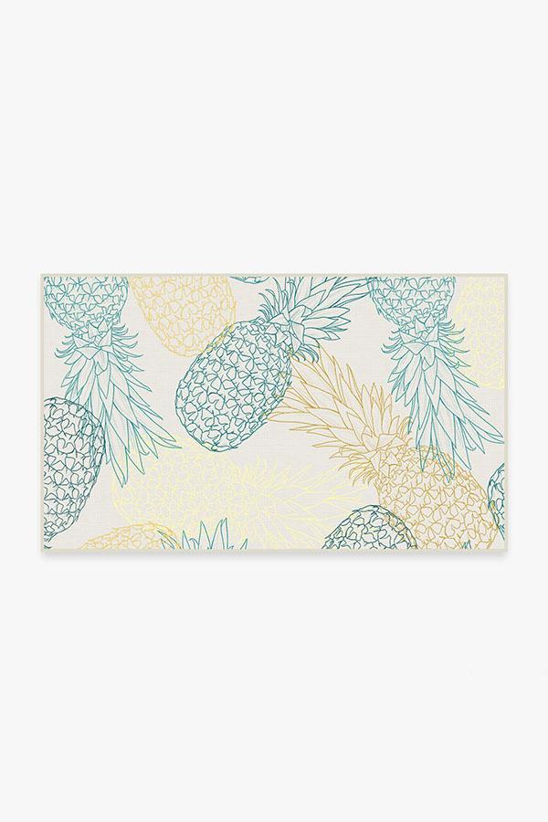 Pina Teal Rug 3'x5' | Stain-Resistant