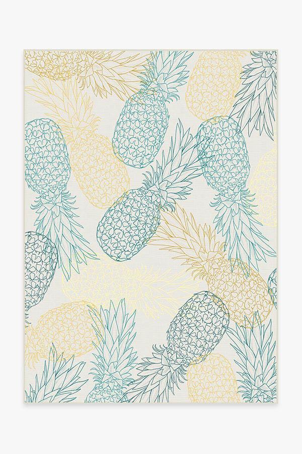 Pina Teal Rug 5'x7' | Stain-Resistant