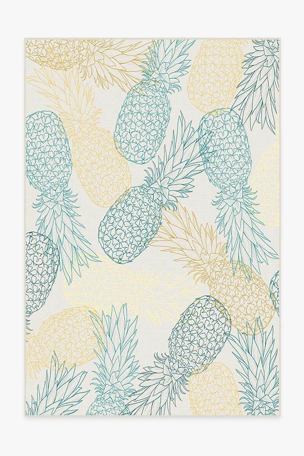 Pina Teal Rug 6'x9' | Stain-Resistant