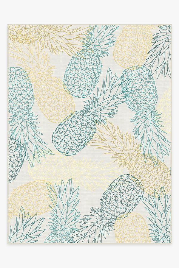 Pina Teal Rug 9'x12' | Stain-Resistant
