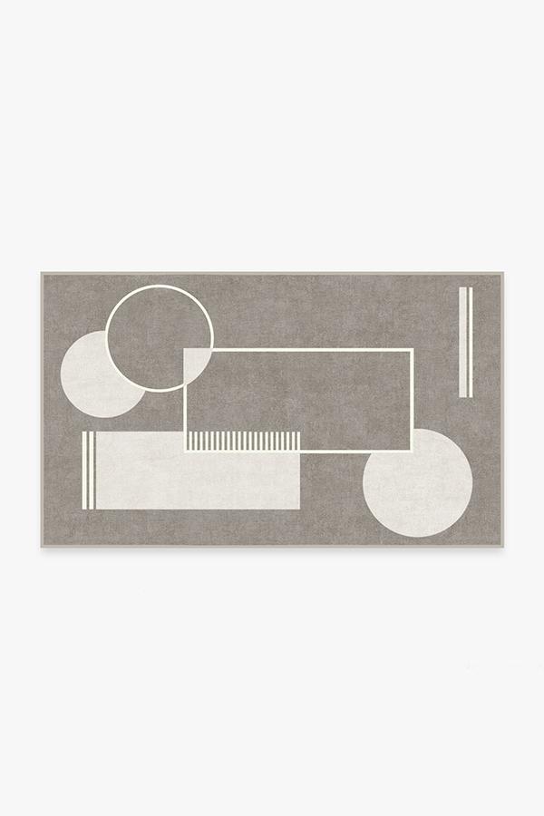 Plano Grey Rug 3'x5' | Stain-Resistant