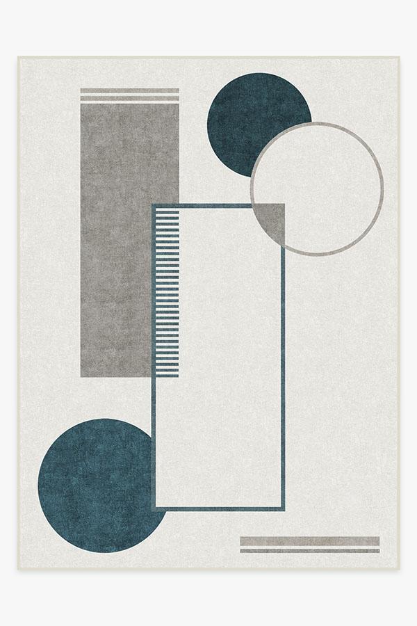 Plano Turquoise Rug 9'x12' | Stain-Resistant