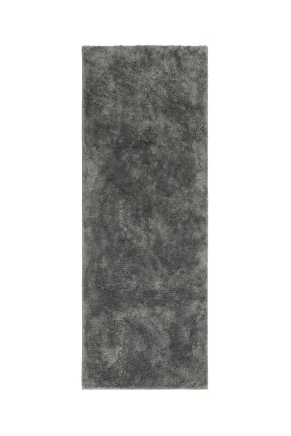 Stormy Grey Plush Rug 2.5'x7' | Stain-Resistant