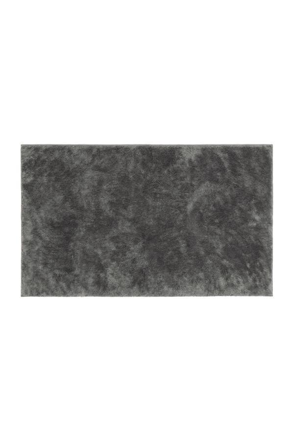 Stormy Grey Plush Rug 3'x5' | Stain-Resistant