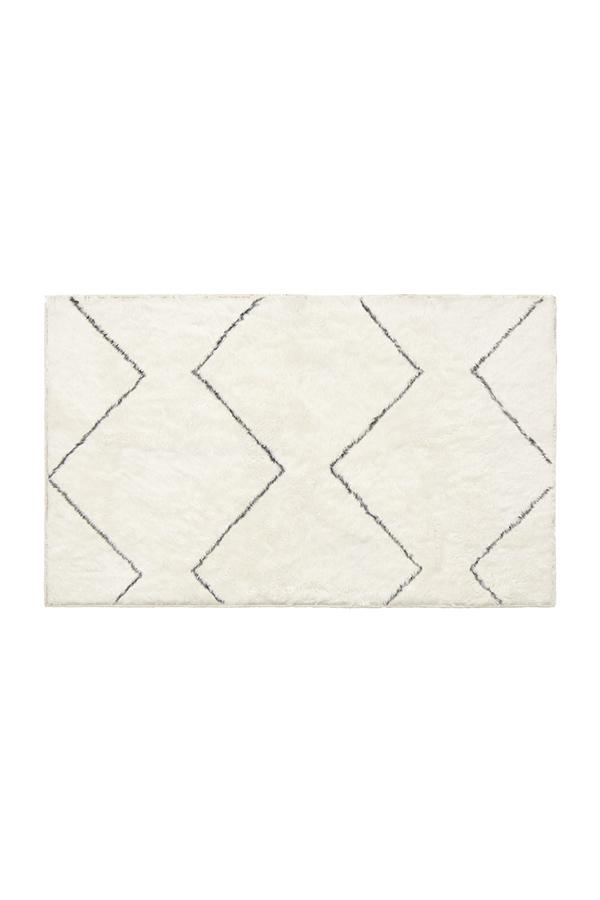 Moroccan Zigzag Plush Rug 3'x5' | Stain-Resistant