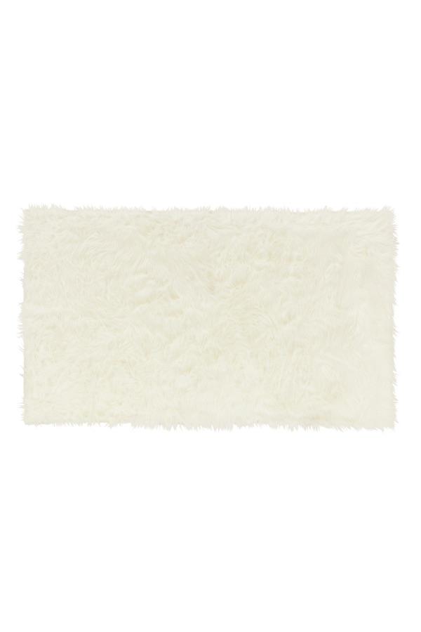 Polar White Shag Rug 3'x5' | Stain-Resistant