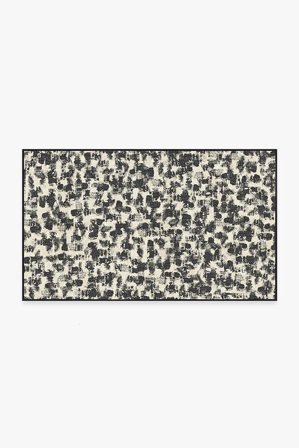 Ponto Black & White Rug 3'x5' | Stain-Resistant