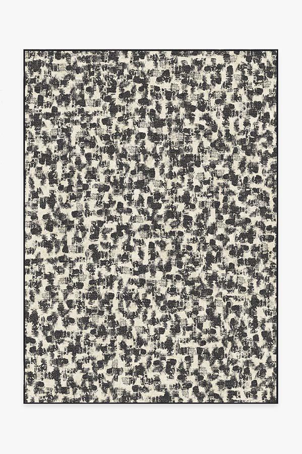 Ponto Black & White Rug 5'x7' | Stain-Resistant