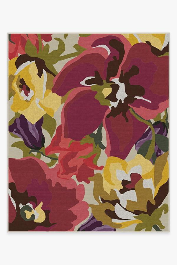 Poppy Floral Brights Rug 8'x10' | Stain-Resistant