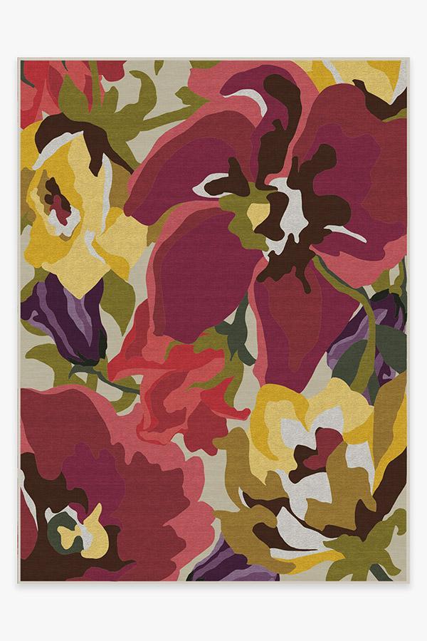 Poppy Floral Brights Rug 9'x12' | Stain-Resistant