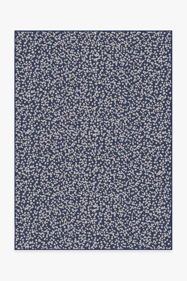 Posy Navy Rug 5'x7' | Stain-Resistant