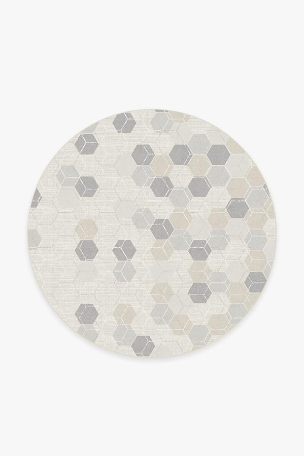 Prisma Natural Rug 6' Round | Stain-Resistant
