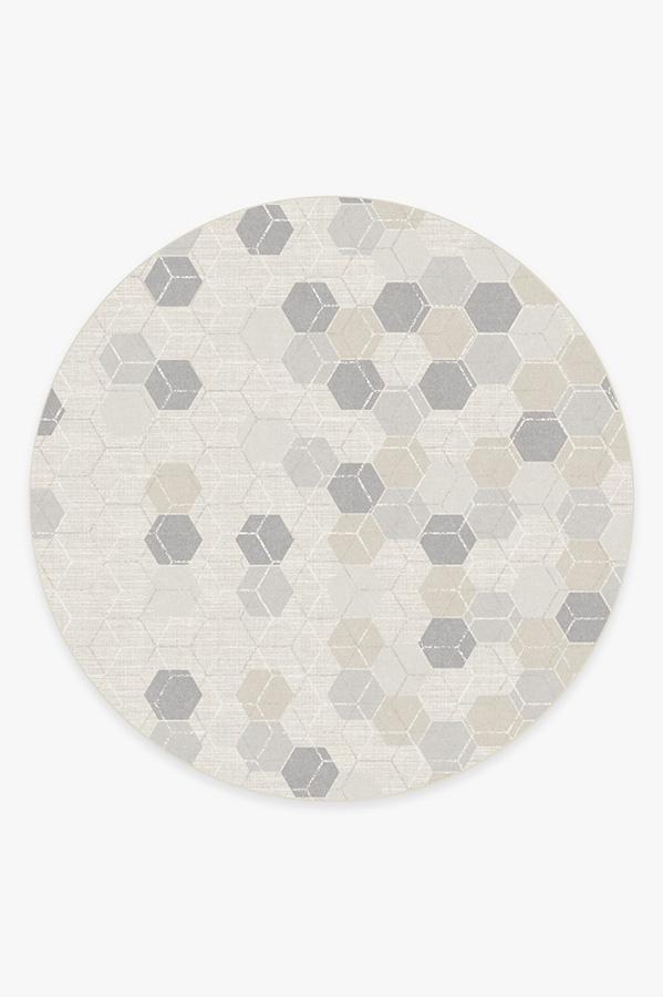 Prisma Natural Rug 8' Round | Stain-Resistant