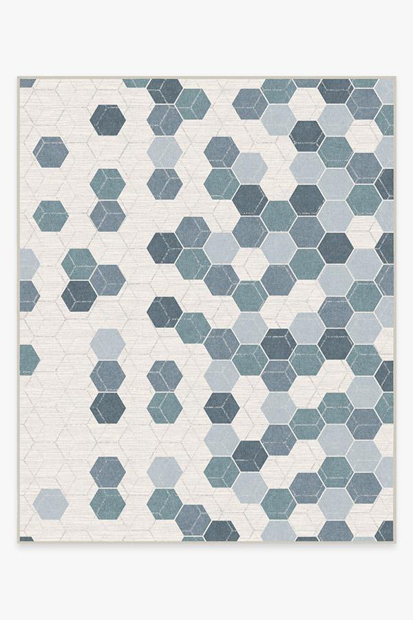Prisma Slate Blue Rug 8'x10' | Stain-Resistant