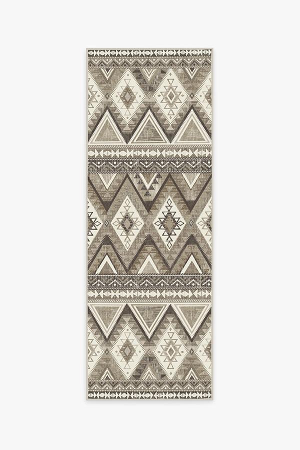 Pueblo Natural Rug 2.5'x7' | Stain-Resistant