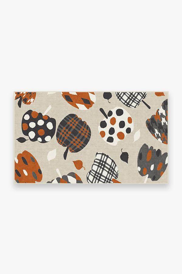 Pumpkin Orange Rug 3'x5' | Stain-Resistant