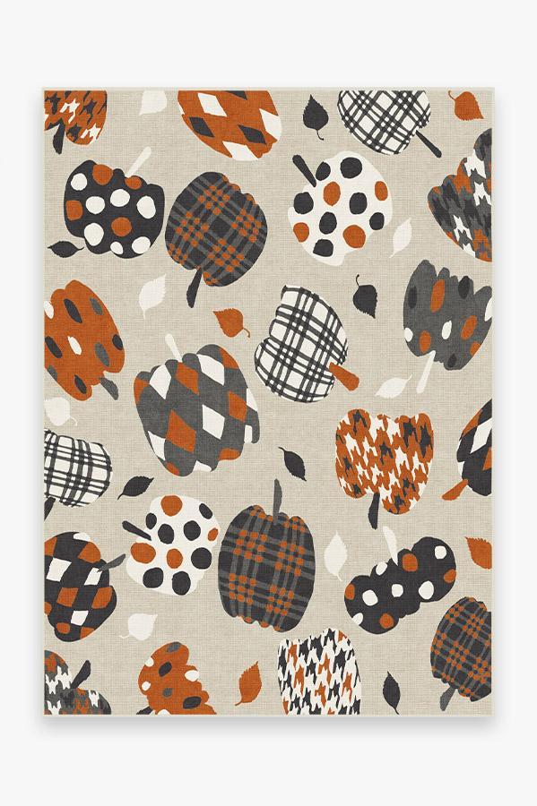 Pumpkin Orange Rug 5'x7' | Stain-Resistant