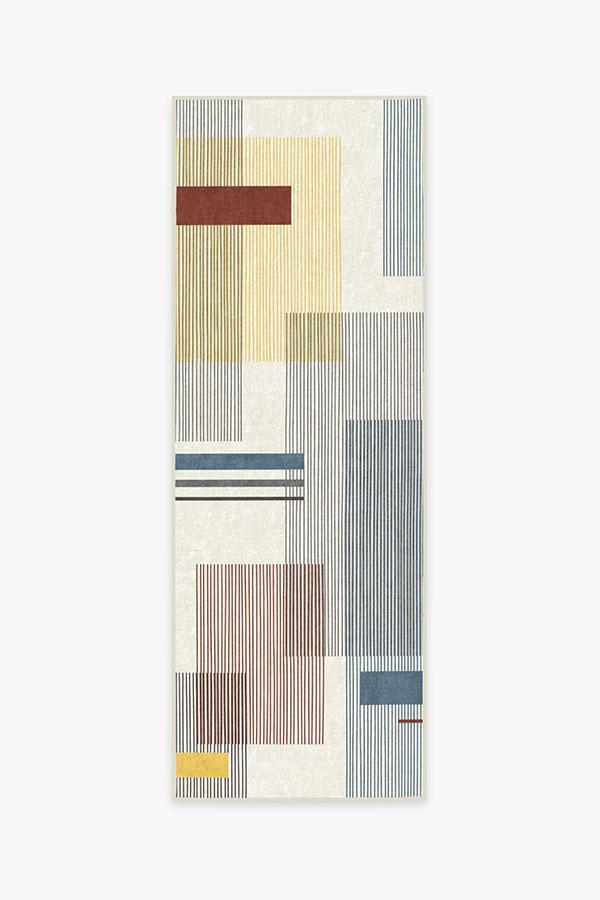 Quadra Primary Rug 2.5'x7' | Stain-Resistant